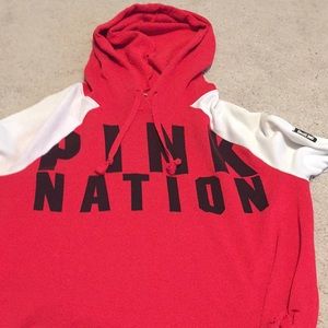 Pink red sweatshirt